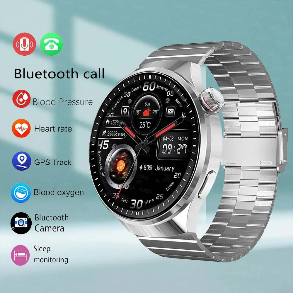 الشباب هدية الكريسماس ساعة الأعمال GT سلسلة Smartwatch الرجال شاشة كاملة مراقبة معدل ضربات القلب الصحة ساعة متعددة الوظائف 2026 #1