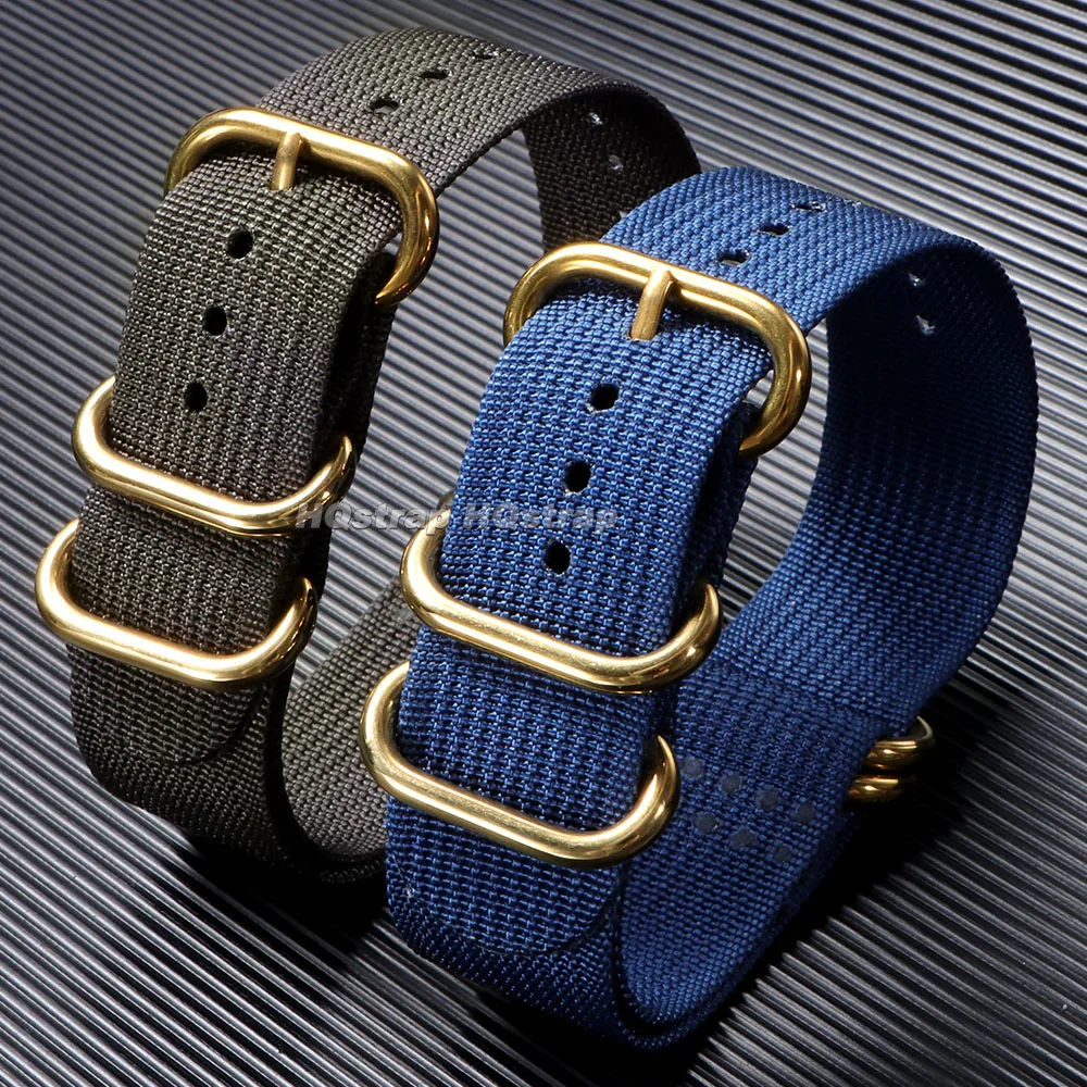 Tali Nilon Tenun Emas Perak Hi - Nato Strap Nylon ulasan dan harga