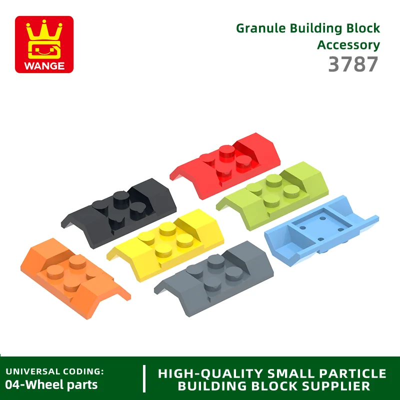 20 Pcs/lot 3787 2x4 Car Fender Block Moc Color Arched Accessories Compatible with Bricks DIY Children's Toy Assembly Gift Box