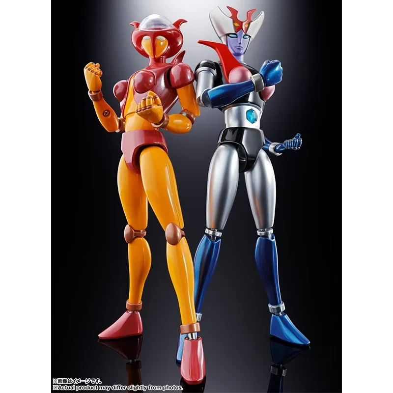 Bandai Original MAZINGER Z GX-08R Aimei Shen A VS GX-09R Anime Action Figure Assembly Toys Gift Collectible Ornaments Kids