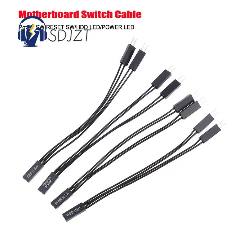 Motherboard Switch Power SW/RESET SW/HDD LED /Power LED 1 To 2 Double Adapter Cable Support Dual Boot