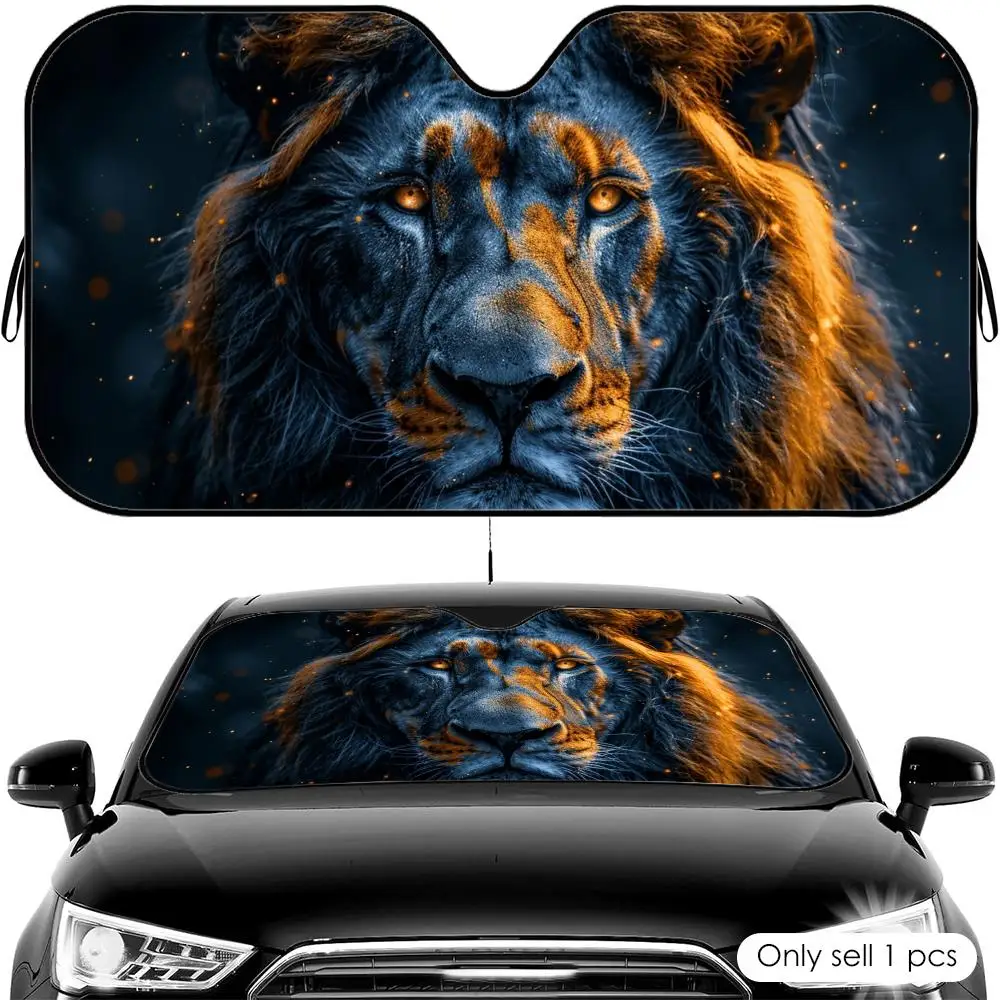 

Солнцезащитный козырек для автомобиля Majestic Lion, защита от УФ-излучения, теплоизоляция, универсальный чехол-накидка от солнца