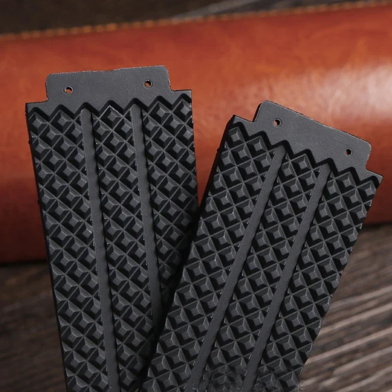 Watchband for HUBLOT BIG BANG Silicone 24*17mm 25*19mm Waterproof Men\'s Watch Strap Chain Watch Rubber Bracelet wristband