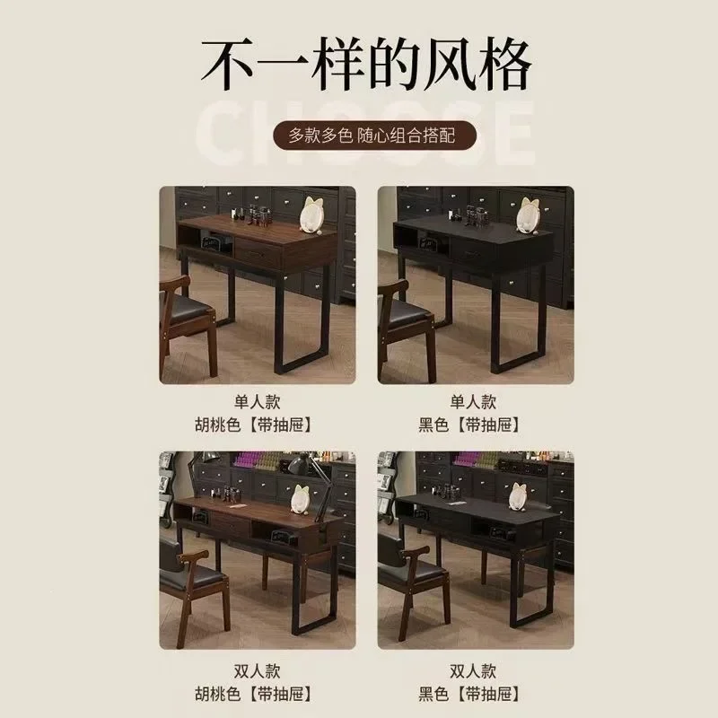 DSA table upgrade clip light hole American retro manicure shop special table manicure shop double manicure table
