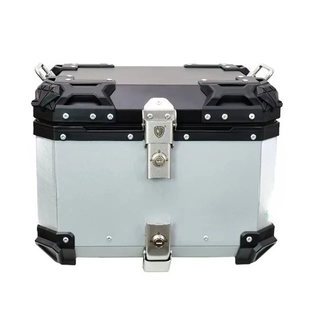

45L Universal Luggage Motorcycle Accessories Aluminum Alloy Tail Box Top Box Motorcycle Accessories Top Luggage