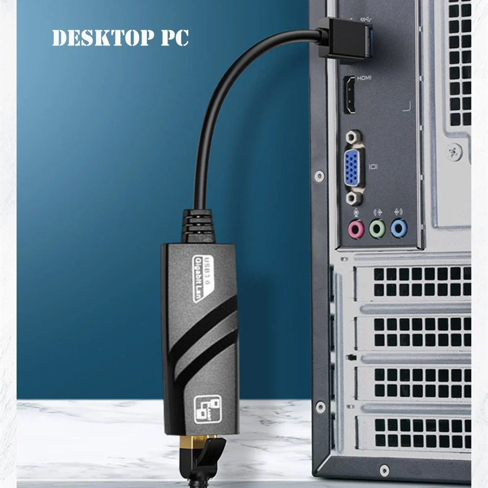10/100/1000Mbps USB 3.0 بطاقة الشبكة السلكية USB إلى RJ45 نوع C إلى RJ45 LAN محول إيثرنت للكمبيوتر ماك بوك ويندوز المحمول