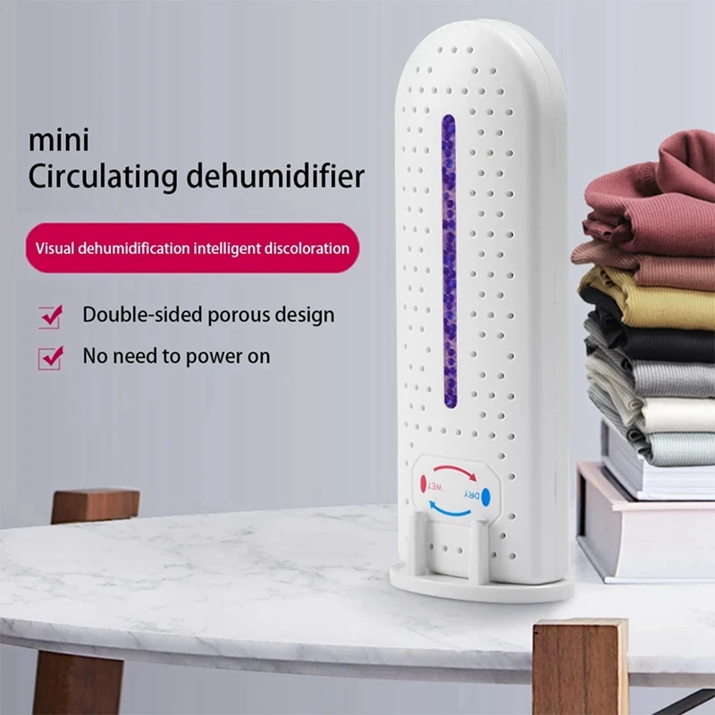 4X Mini Air Dryer Bathroom Bedroom Dehumidifying Recyclable Moisture Absorber Wardrobe Portable Indoor Dehumidifier