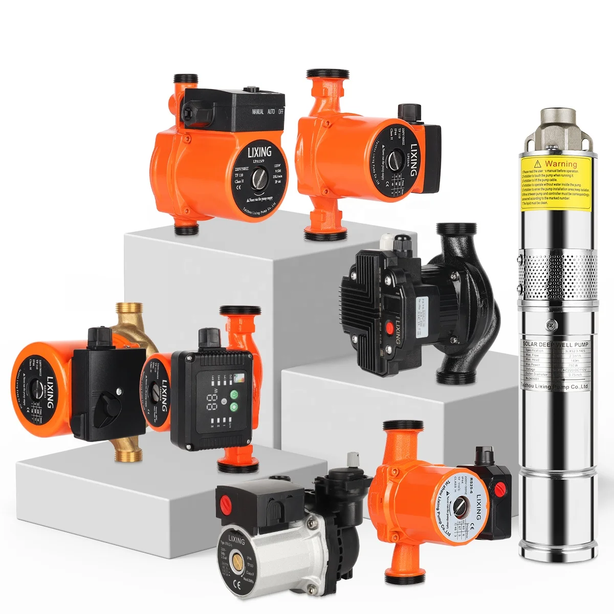 

220V 120W Automatic Water Pressure Booster Pump Canned Circulating Pump Three-speed Circulating Pump
