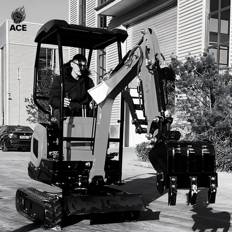 

free shipping mini Excavator 1.2 ton kubota crawler Mini Excavator 1 Ton garden Mini digger bagger Excavator with customize