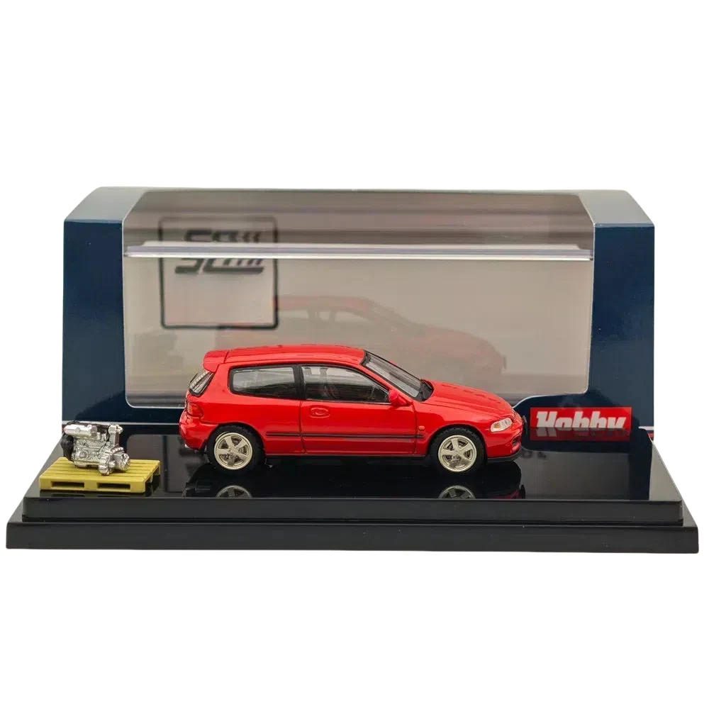 Hobby Japan 1:64 EG6 Sir-S With Engine Display Model HJ641017S Diecast Car Models Collection Miniature for Adults (14+)