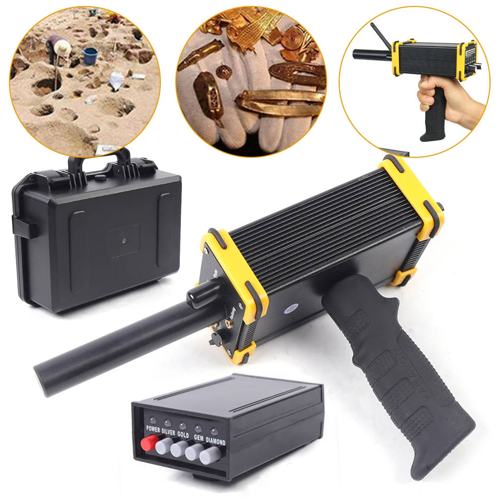 MINI GR-100 Long Range King Digital Laser Metal Detector Series for Gem Minerals Gold Hunter Digger Deep Sensitive Pinpointer