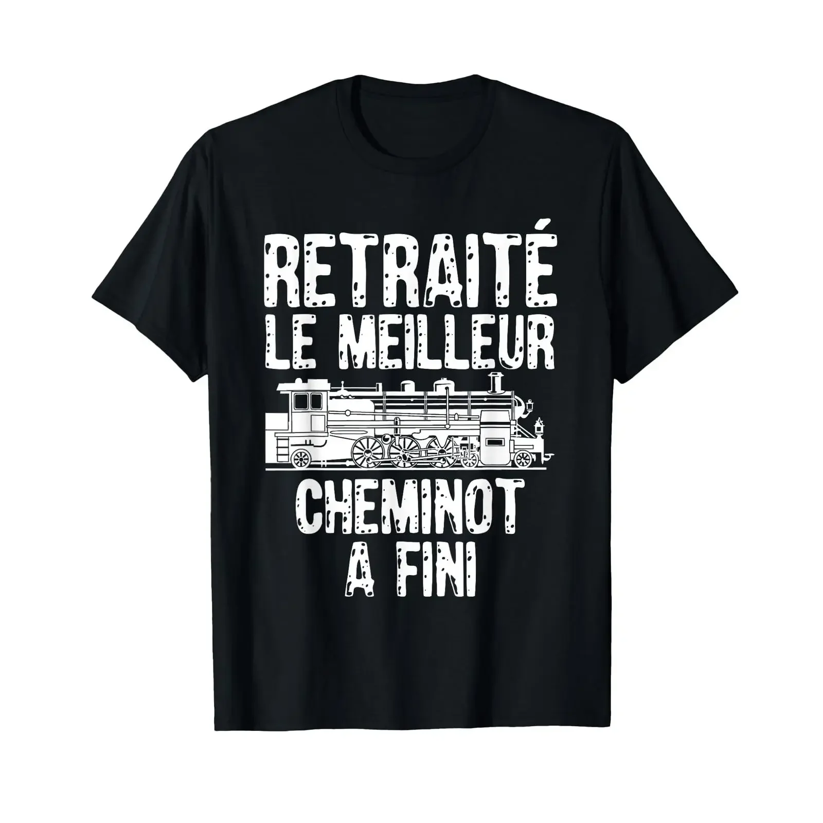 Retro-T-Shirt mit Humor-Motiv für ehemalige Bahnarbeiter, Schwarz, S, Vintage-Look, gewaschen, bequem, leicht vielseitig, mit grafischem Design.