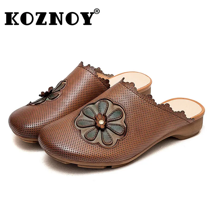 

Босоножки женские из натуральной кожи, с круглым носком, 3 см