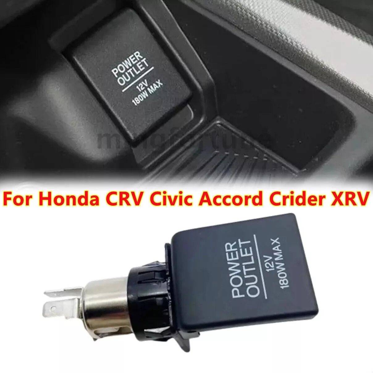 

Cigarette Lighter Power Socket Plug Outlet For Honda CRV Civic Accord Crider XRV