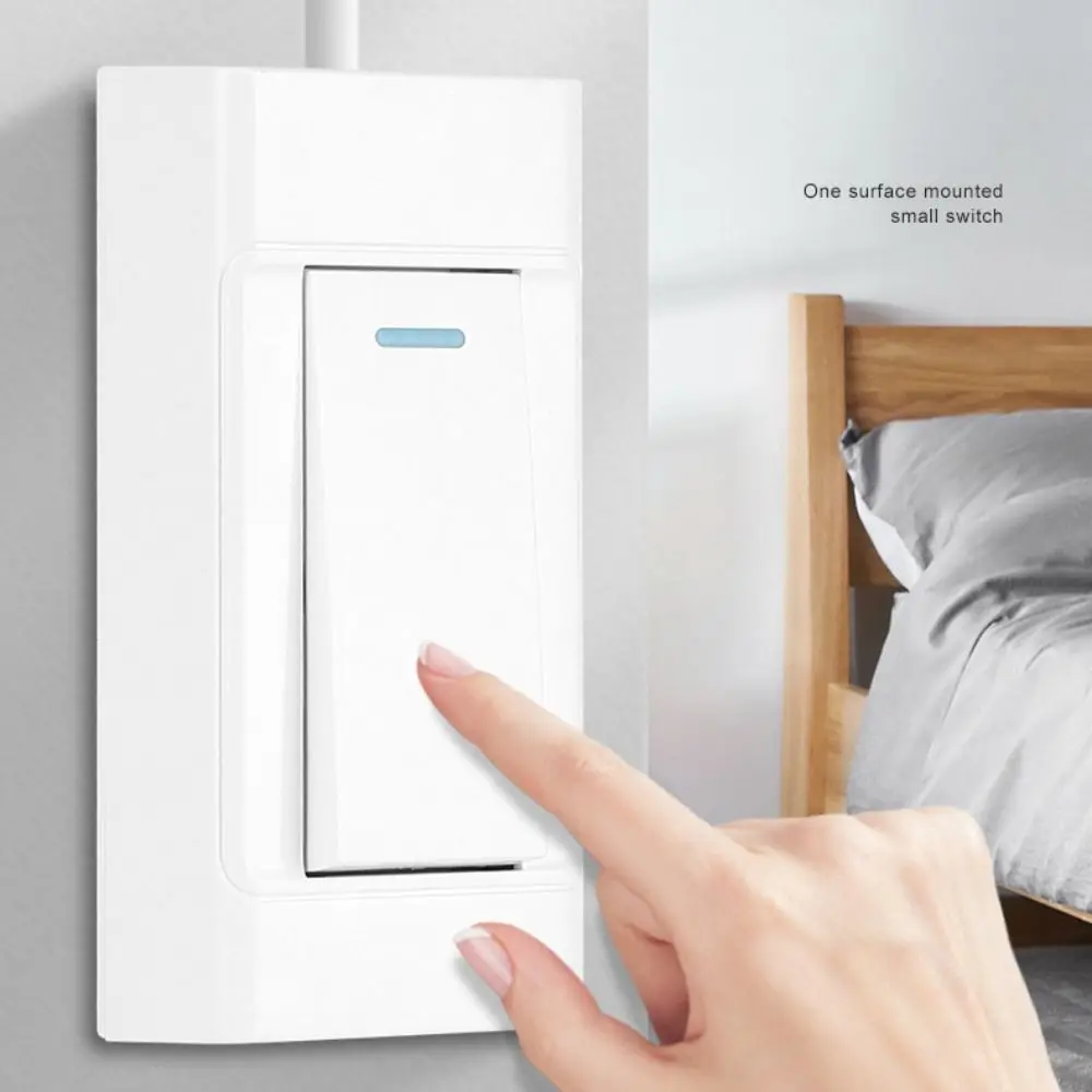 New 1 Gang 1 Way Surface-mounted Control Switch 110~250V Hand-pinched Mini Switch 2 Gang 2 Way Control Switch Bedroom