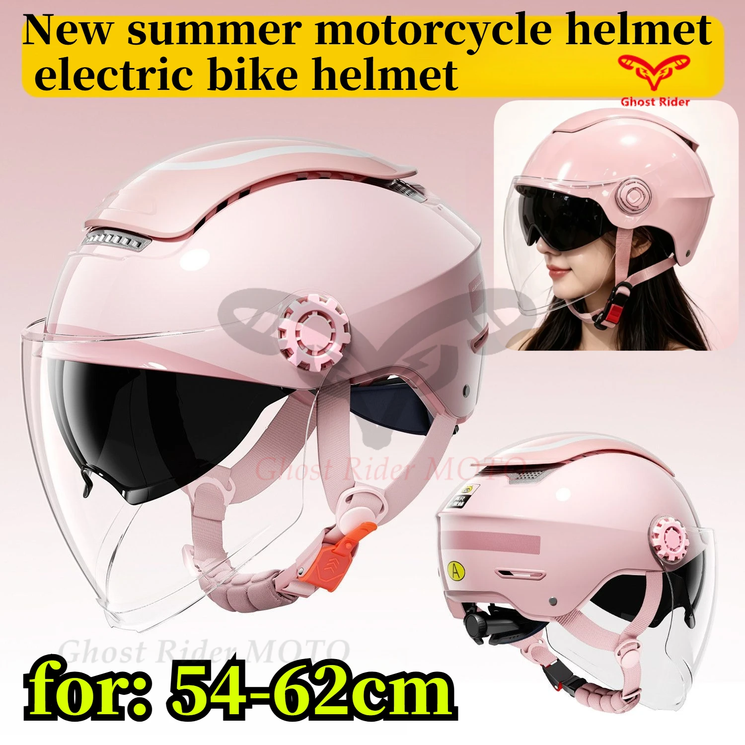 

Electric motorcycle helmet women men summer half helmets UV protection motorcycle helmets hair pressure