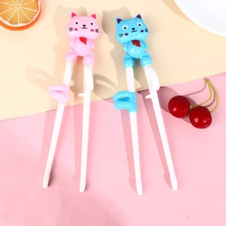 Home Party Cute Cartoon Animal Head Chopsticks Plastic Environmentally Friendly Children Eating Training Baby Learn Chopsticks