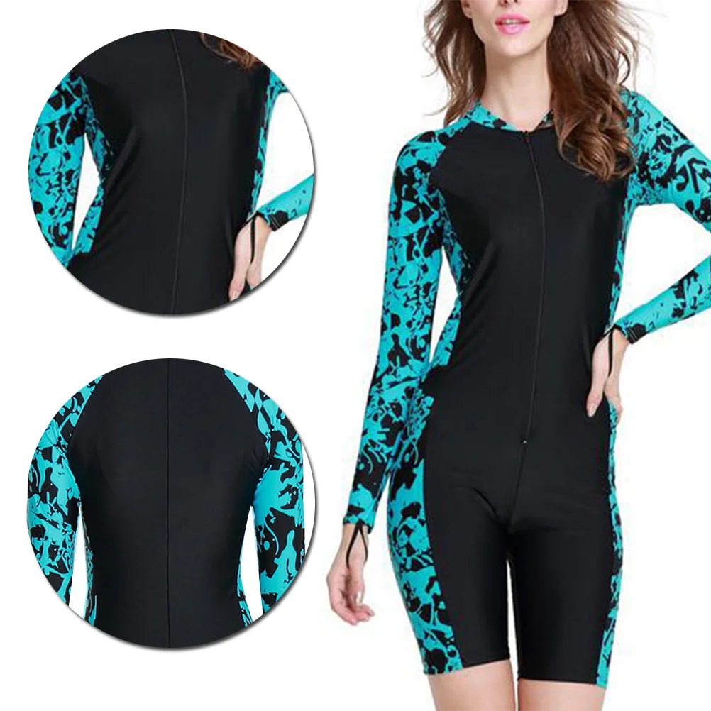 

Warm Full Body Diving Suit for Women Long Sleeve Swim Set Comfortable Breathable Fit Pool Ocean Use Size L