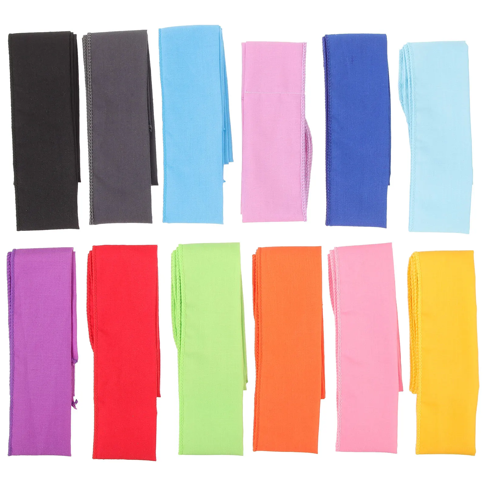 

12pcs Cooling Neck Wraps Ice Towels Scarves Polyester Cotton Quick Dry Outdoor Camping Swimming Fitness Yoga