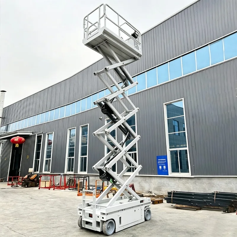 Factory Price 4-16m Self Propelled Electric Mobile Scissor Lift Hydraulic Lifting Scaffold Platform Electric Lifting Scaffolding