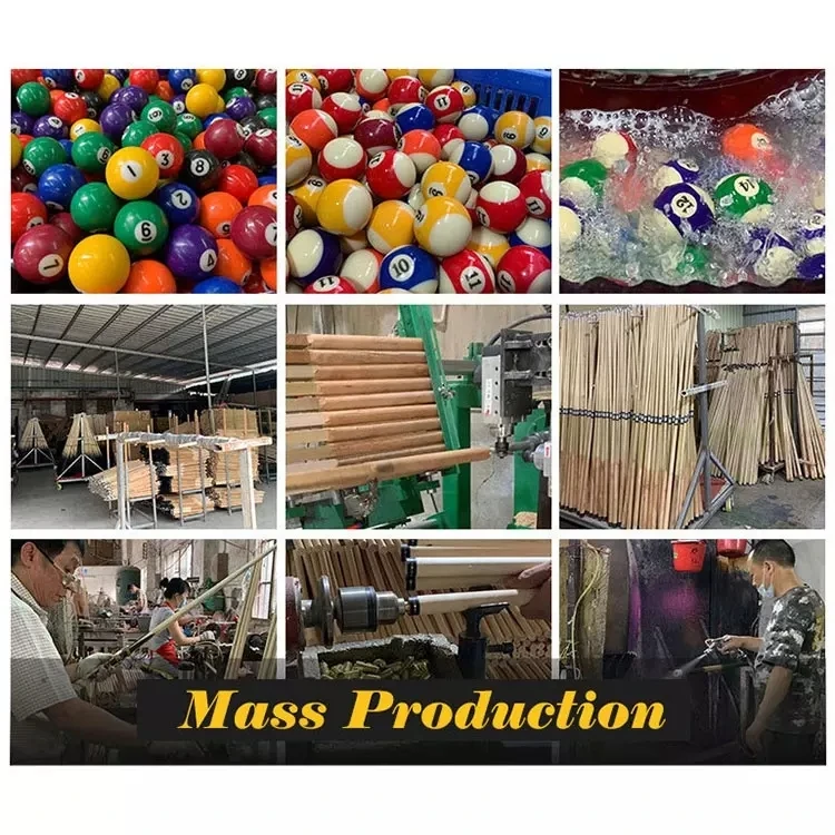 Juego de bolas de billar de resina fenólica con logotipo personalizado de China 2024, bola de taco de 57,2mm con embalaje de caja para uso deportivo