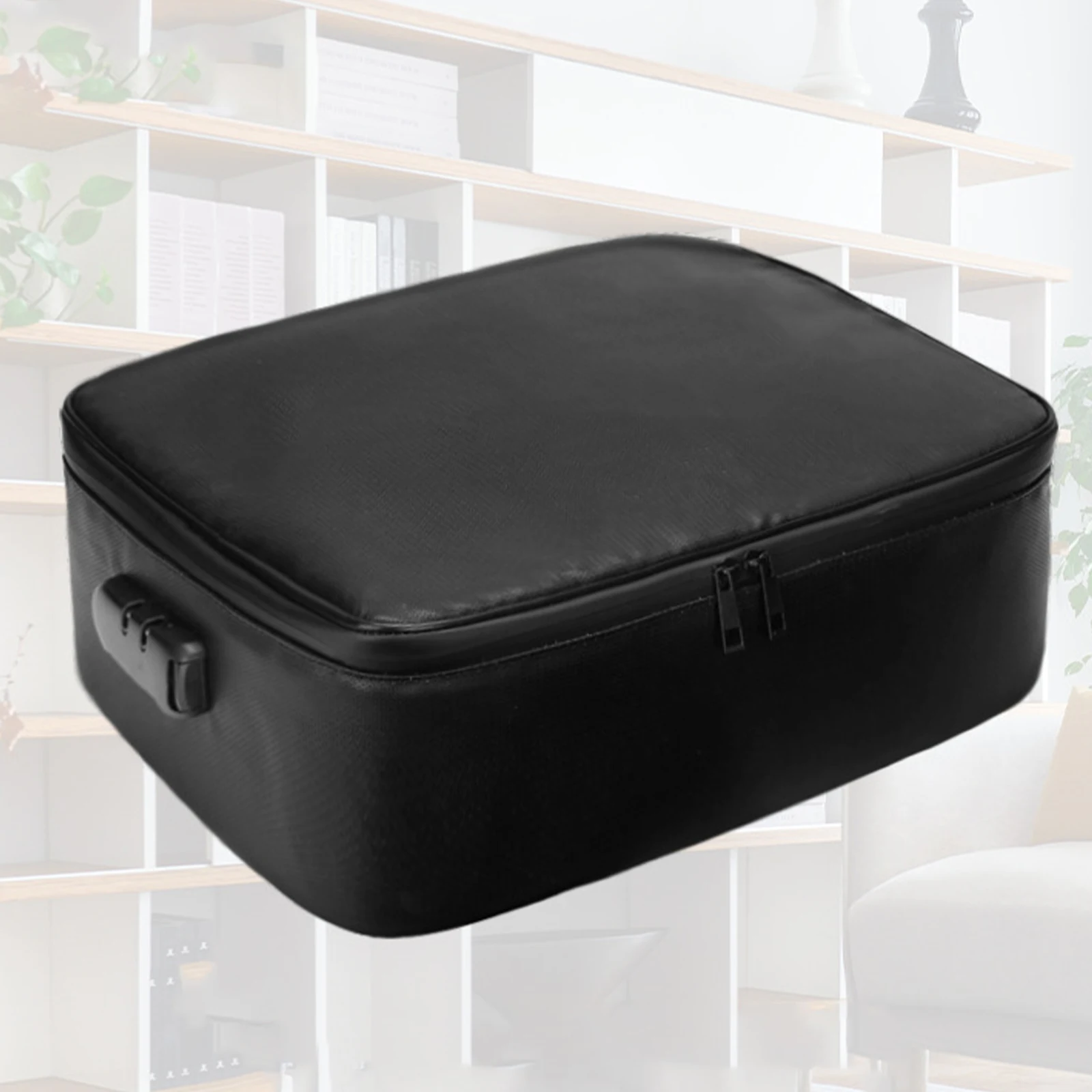 

Fireproof File Storage Case with Water-Resistant Zipper Document Organizer for Laptop Passport Certificates Cards