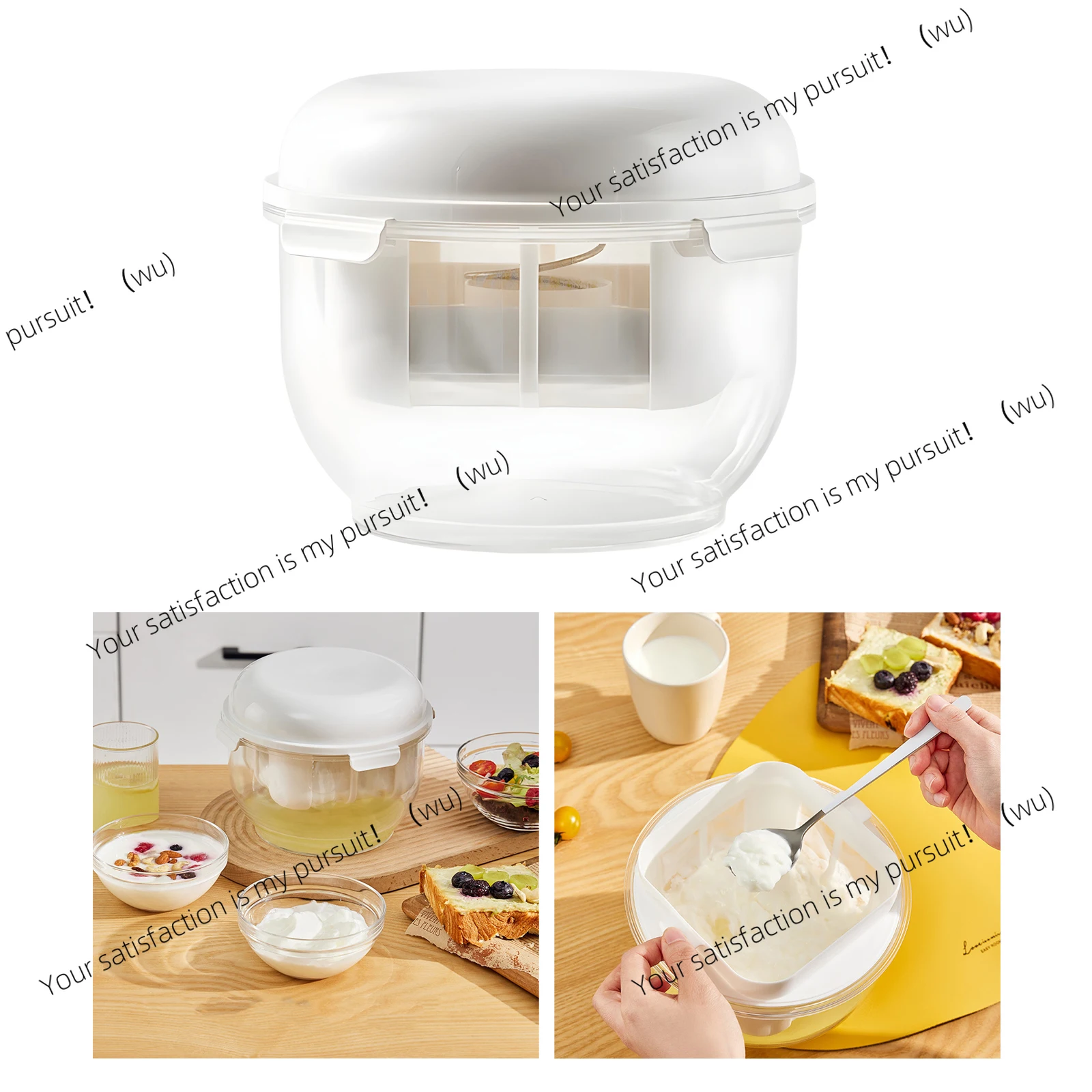 

Yogurt Strainer DIY Washable Easy to Use Yogurt Filter Household Use Spring Pressure Whey Separator Kitchen Gadgets Milk Filter