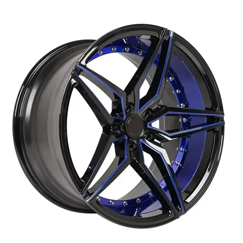 18-26 Inch Milling 5-Spoke Concave Forged Wheels Custom Aluminum Alloy Fashion Styling Aftermarket Auto Rims
