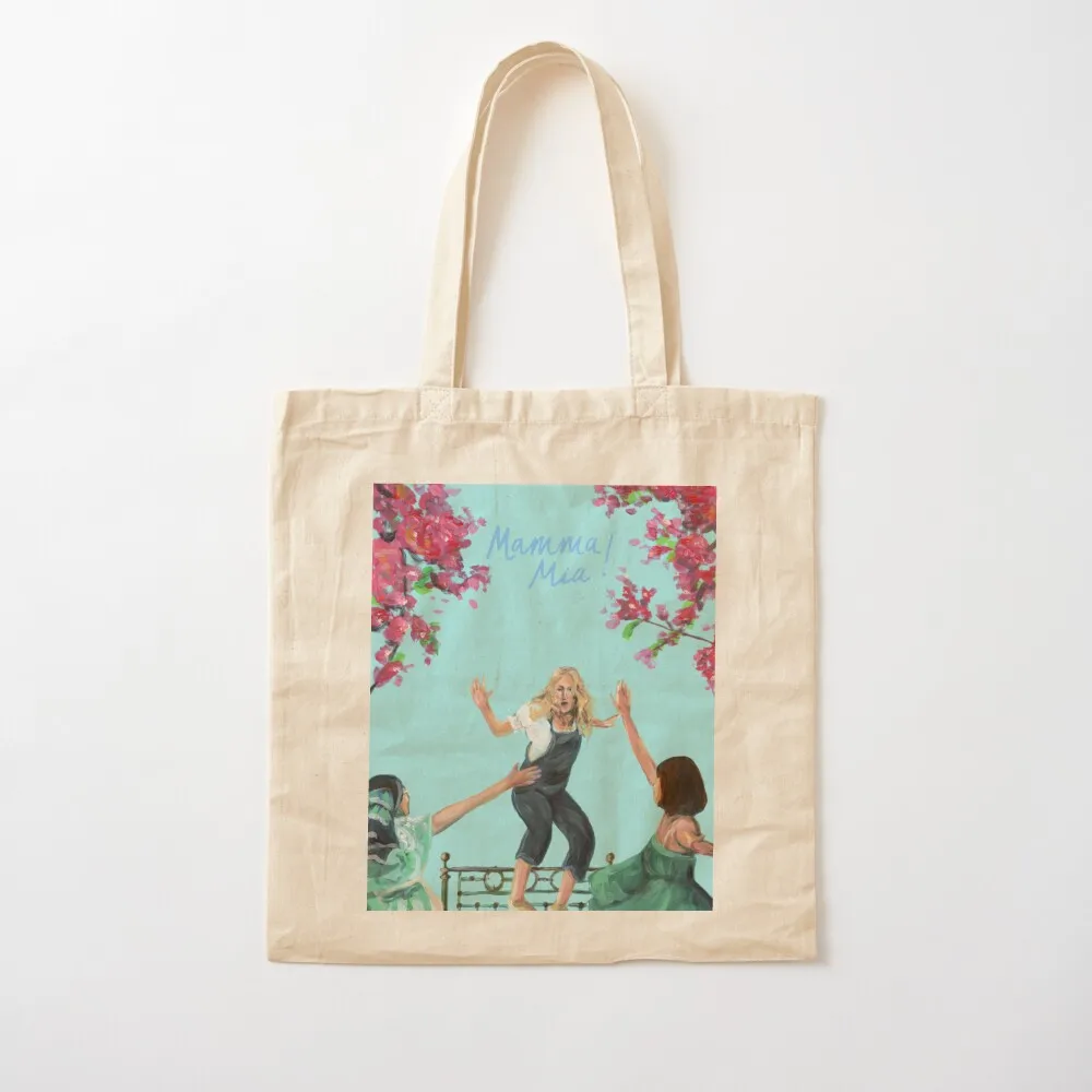 

mamma mia! poster Tote Bag large size bags Women's bag