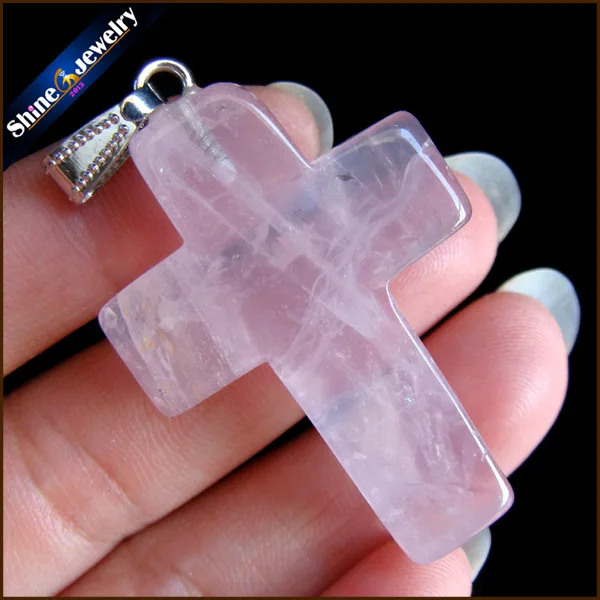 40x28x10 mm Big Cross Necklace Natural Gem Stone Crystal Opal Agates Cross Pendants Charms fit Necklaces Jewelry Making GS213H