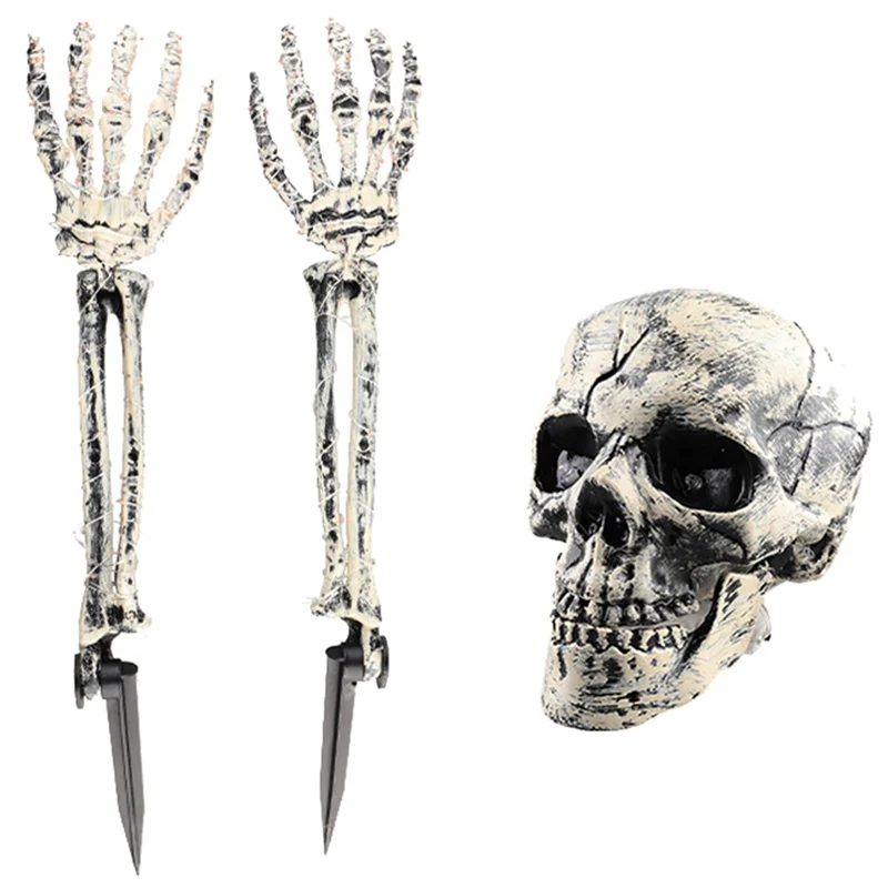 Realistic Skeleton Stakes Halloween Decorations for Lawn Stakes Garden Halloween Skeleton Decoration