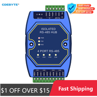 Industrial 4-way Cache RS485 Hubs Photoelectric Isolation DC8-28V CDEBYTE E810-R14 ESD Protection Power and Signal Isolation