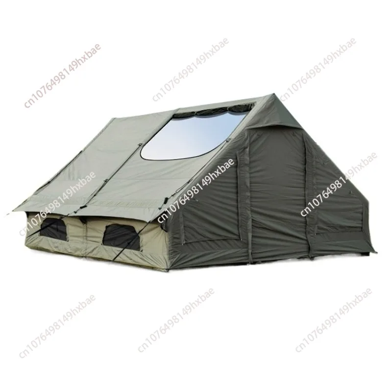 Nice Camping Thickened Sun-Proof Rain-Proof Folding Outdoor Inflatable Tent 12 Cotton Skylight Inflatable Tent square meters