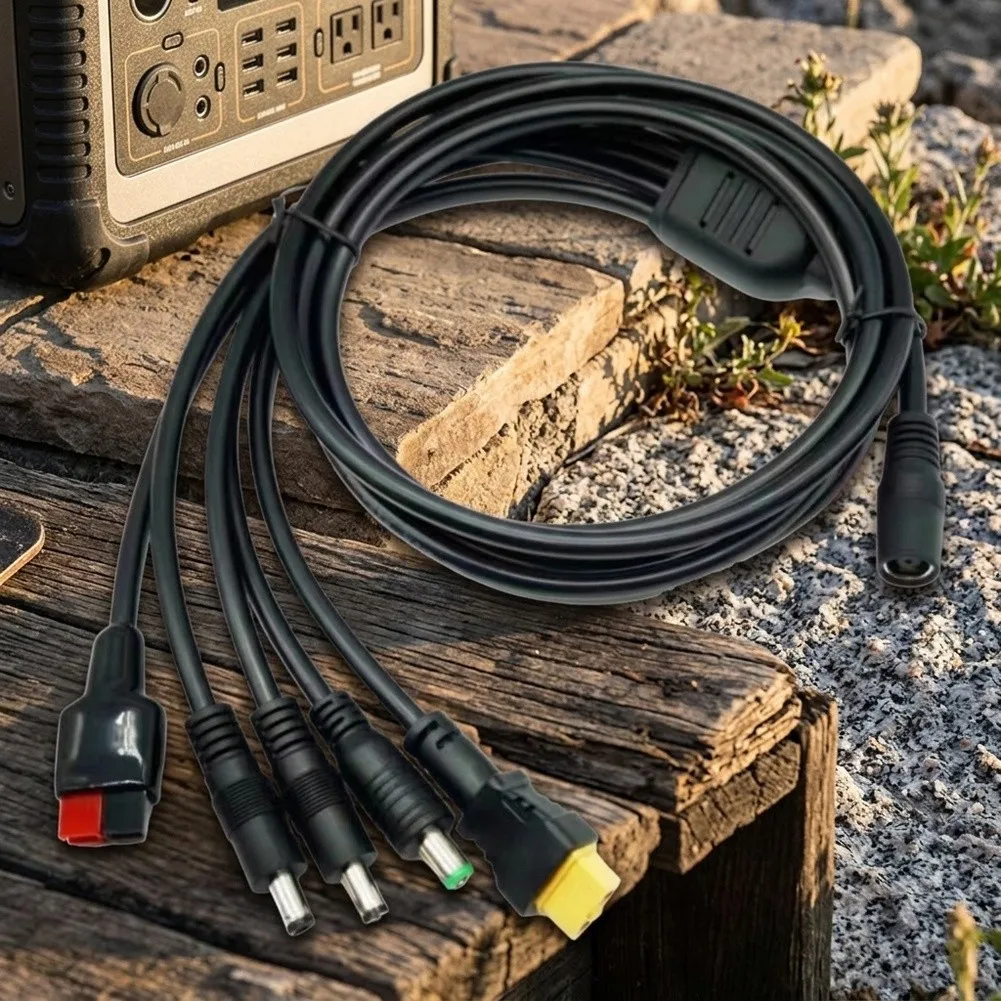 DC7909 Female to Solar Charging Cable 1.5m Pure Copper PTFE for Digital Cameras Outdoor Adventures Professional Use