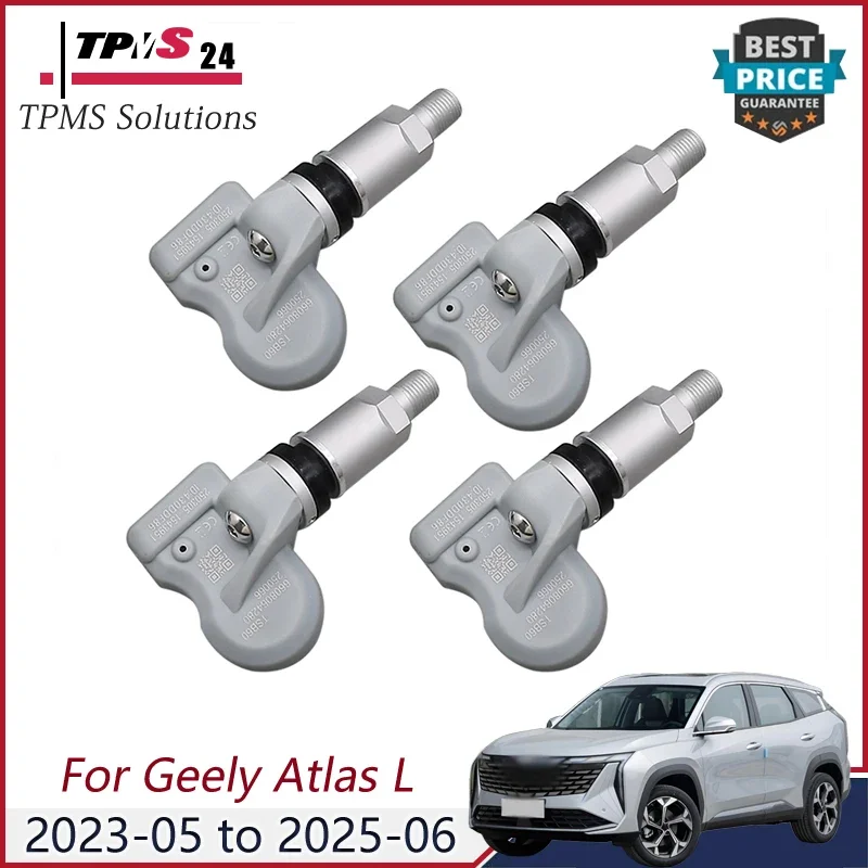 

4PCS TPMS Tire Pressure Monitor Sensor 433MHZ 6608064280 For Geely Atlas COOL L Boyue COOL L Geometry A G6 Galaxy E5 L6 L7