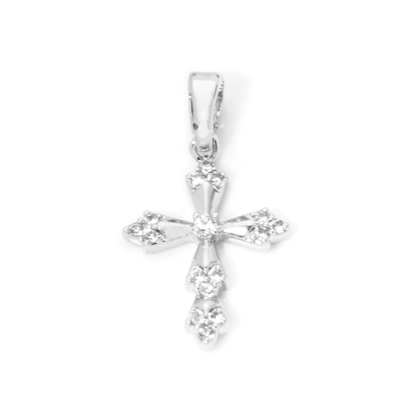 2 stücke Religiöse Messing Charms Mehrfarbige Kreuz Klare Zirkonia Anhänger DIY Halskette Ohrringe Für Frauen Männer Schmuck Erkenntnisse – Detail 1
