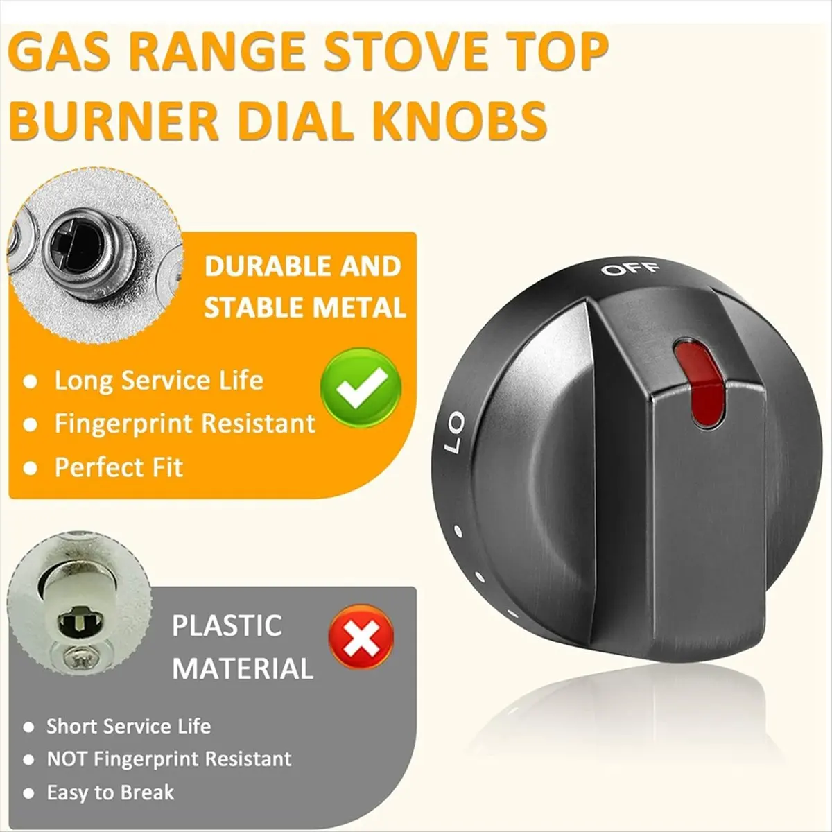 2026 Trend 5Packs DG64-00473B Stove Gas Range Knobs for Oven Knobs Replacements