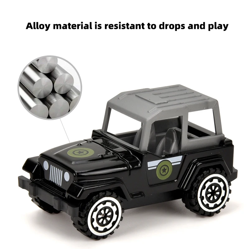 Police-themed zinc alloy car, thickened alloy car, with roadblock map, heavy feel, children's gift, Christmas, Thanksgiving and