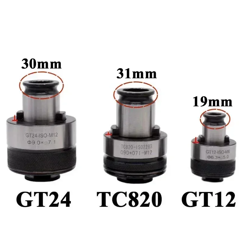 ZHDE ISO DIN JIS Standard GT12 Tapping Collet Chuck M3/M4/M5/M6/M8/M10/M12/M14 Pneumatic GT12 GT24 Tool Holder Overload