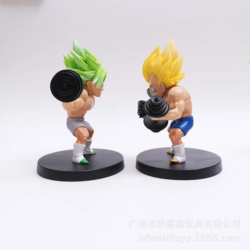 Figura de acción de Dragon Ball Z, figura Broly de 12cm, figura de Anime Broly de Fitness, estatua Super Broly, modelos de colección, juguetes nuevos