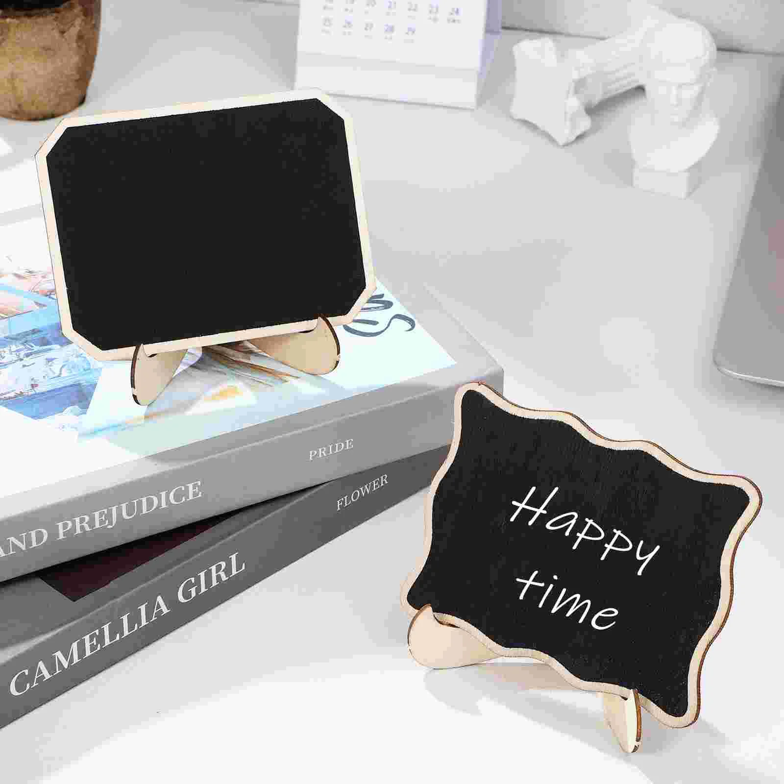 Reusable Table Marker โต๊ะ Chalkboard ป้ายขนาดเล็กสําหรับอาหารกระดานดําขนาดเล็ก Chalkboards สี่เหลี่ยมผืนผ้า