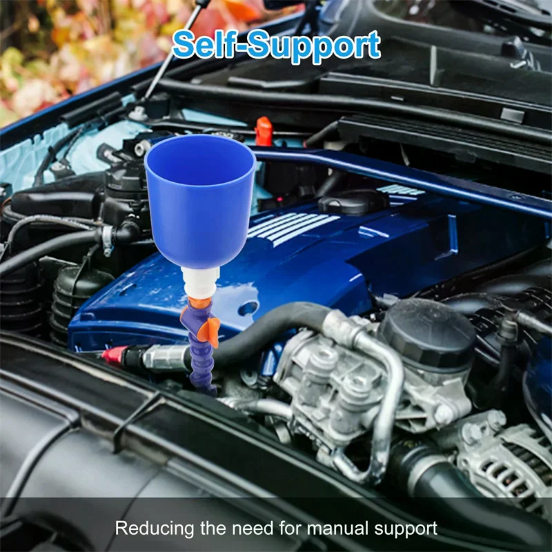 

Flexible Refueling Funnel - Universal Spill-Proof Gas/Oil Funnel for Cars, Motorcycles & Lawn Mowers