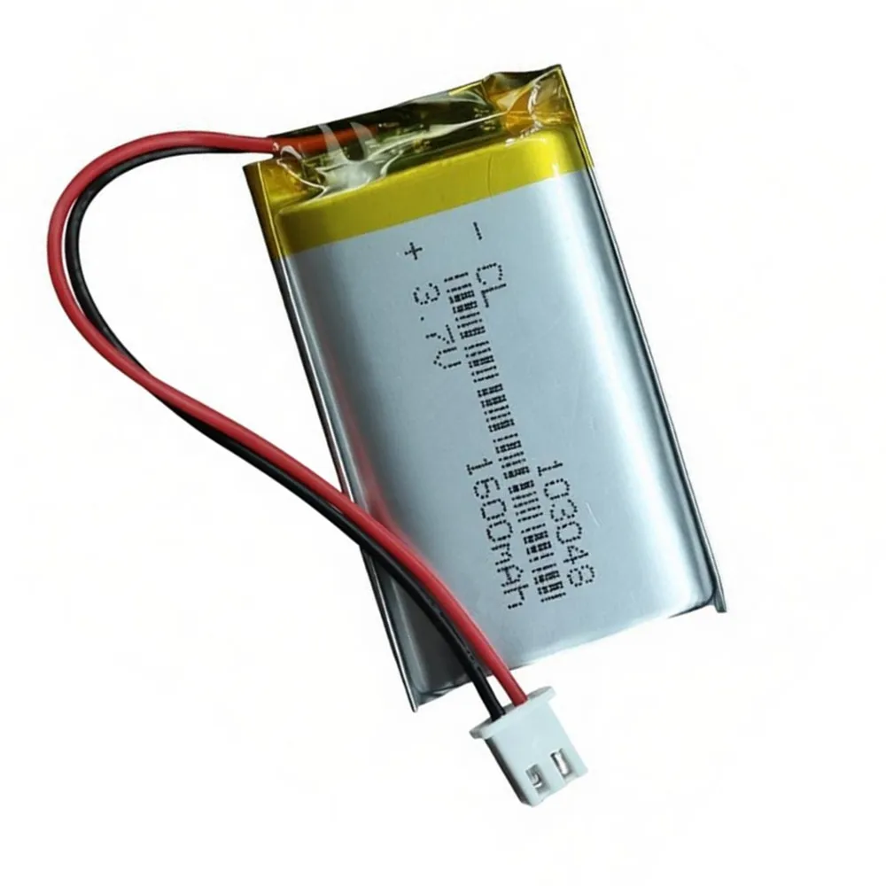 103048 3.7V 1600mAh + XH2.54 2P Plug Lithium Polymer Rechargeable Battery for Bluetooth Headset Beauty Instrument GPS LED Light