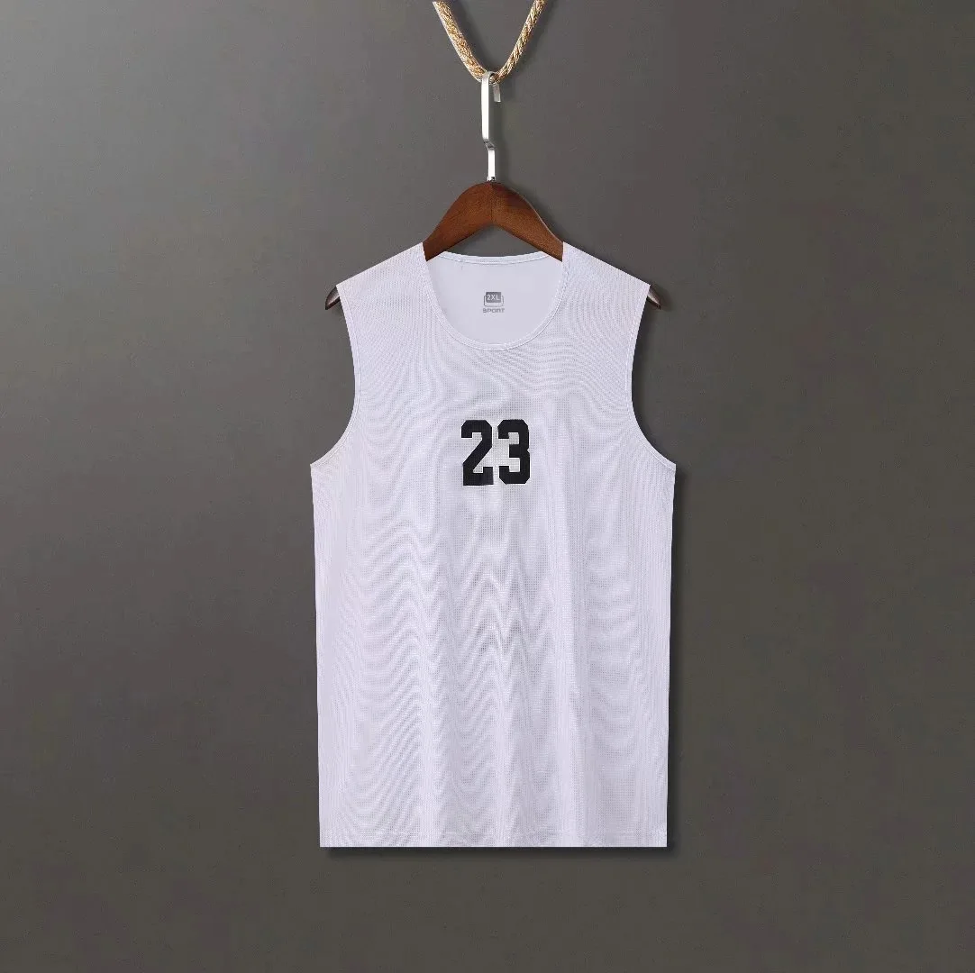 2024 Summer Men\'s Sleeveless Casual Sports Basketball Shirt Vest T-shirt Running Shirt Outdoor Shirt