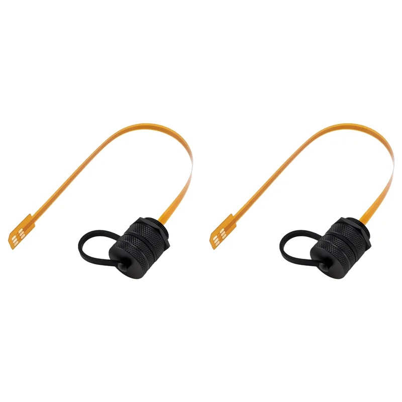 

2X Micro-SIM Extension Cable IP67 Micro-Sim Panel Mount Extension Cable For Cabinet Chassis Case Frame Envelope