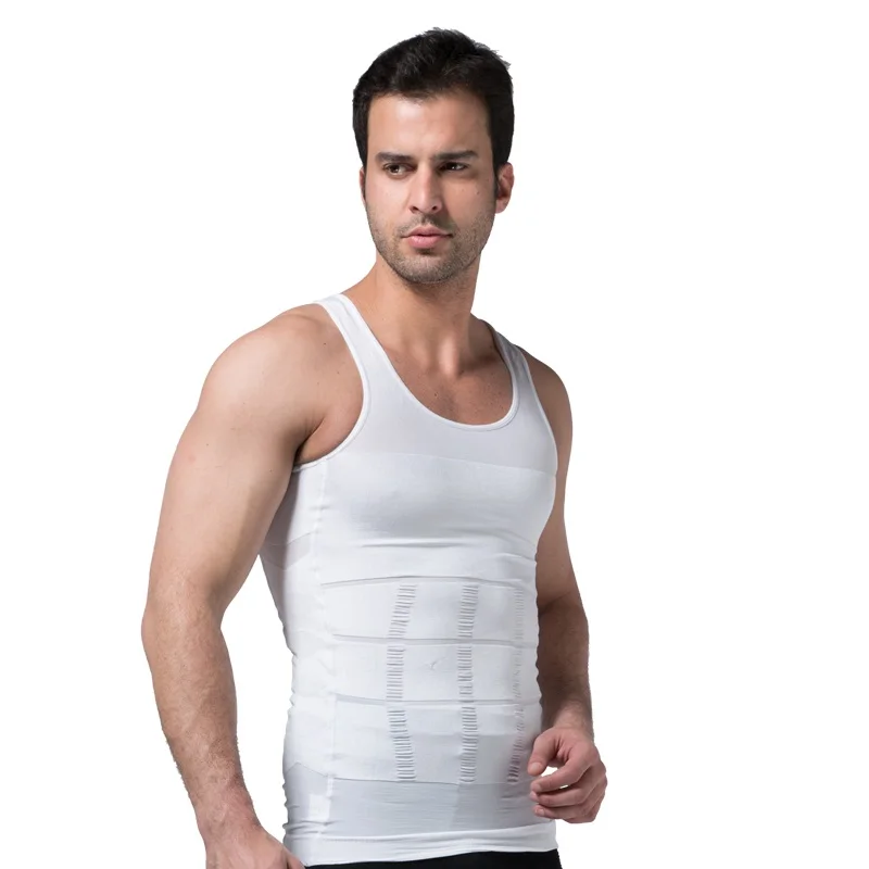 Men Body Shaper Slimming Compression Vest Undershirt Seamless Waist Trainer Tank Top Belly Control Weight Loss Shapewear