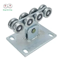 2pcs sliding gate cantilever roller wheel with 8pcs wheel,sliding gat rollers,adjustable cantilever gate carriage rollers.