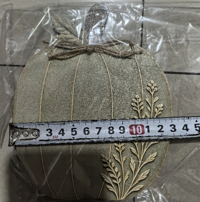 Sage Cream Raised Wildflower Solid Wood Pumpkin Tri Autumn Farmhouse Tiered Tray Decor Centerpieces with Rustic Wooden Pumpkins