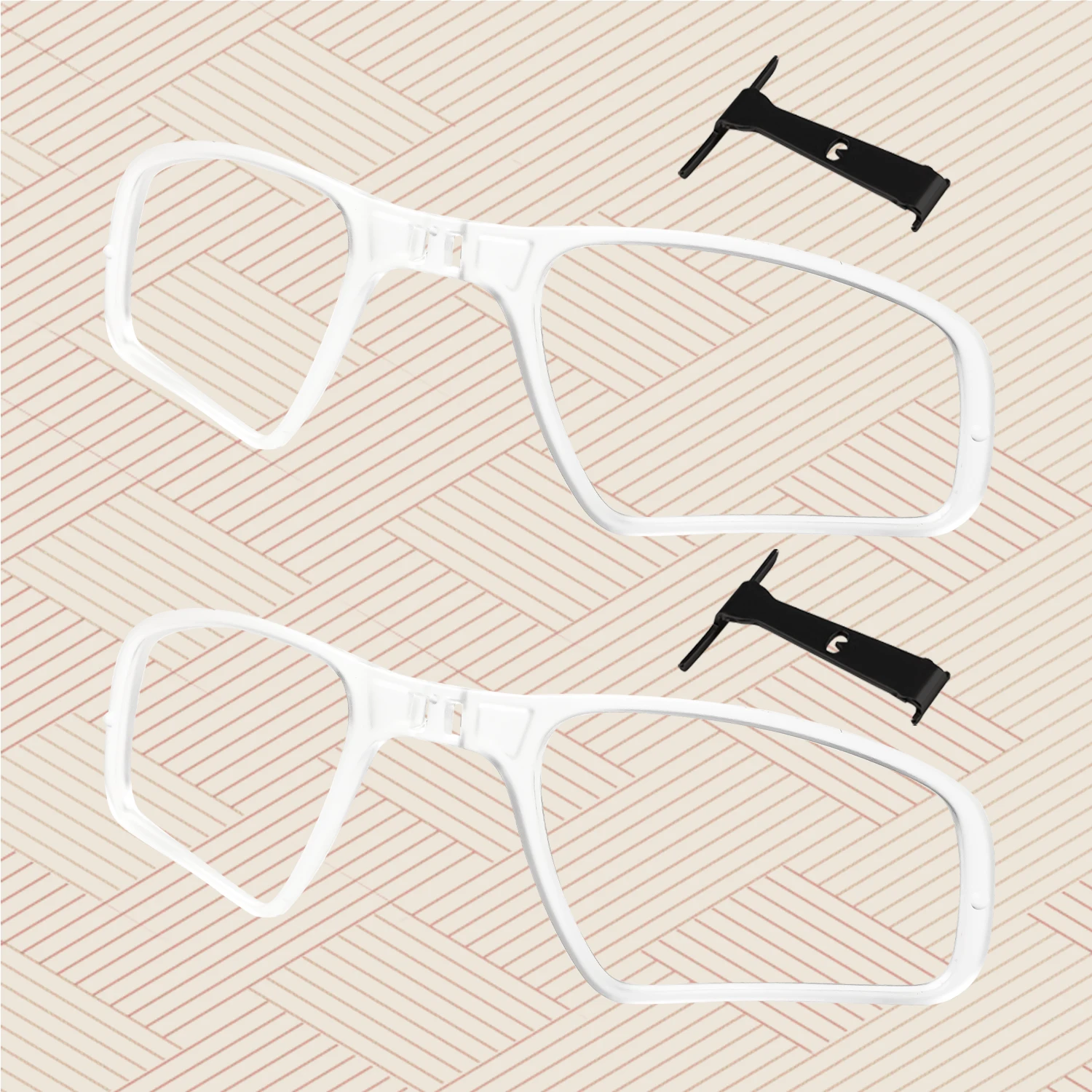 

Insert Clip-On Lens Carrier+Metal Nose Bridge Wicket Hook for Oakley Sutro OO9406 OO9406A OO9462