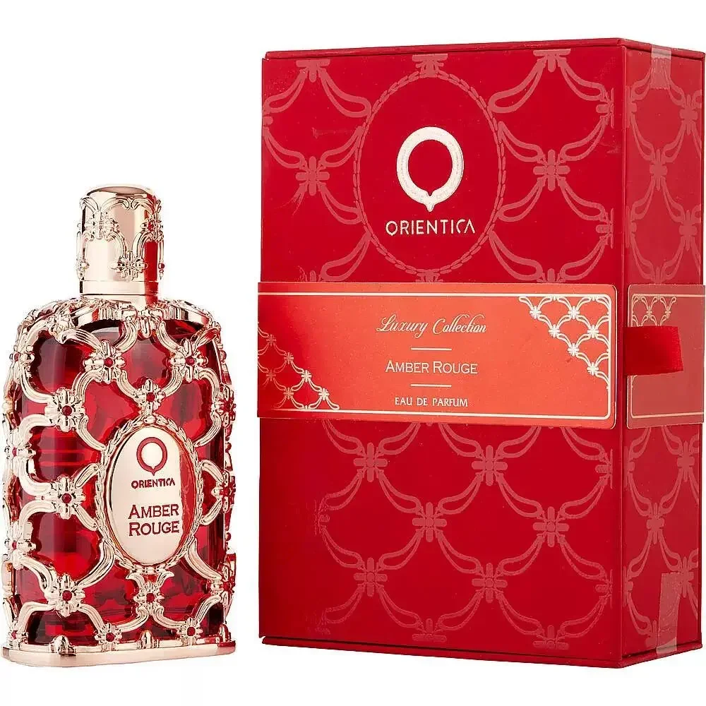 Designer Glass Bottle Orientica Royal Amber Rouge Oud Saffron 80ML Men Women Eau De Parfum Neutral Glass Bottle Rose Spray